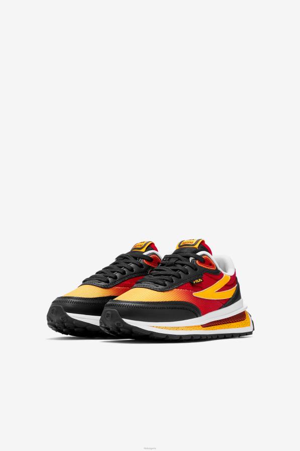 2HNL2165 черно/червено/златно FILA големи детски renno черна/червена/златна фила