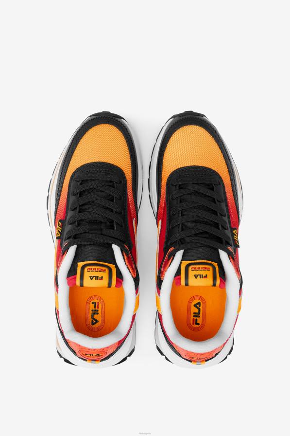 2HNL2165 черно/червено/златно FILA големи детски renno черна/червена/златна фила