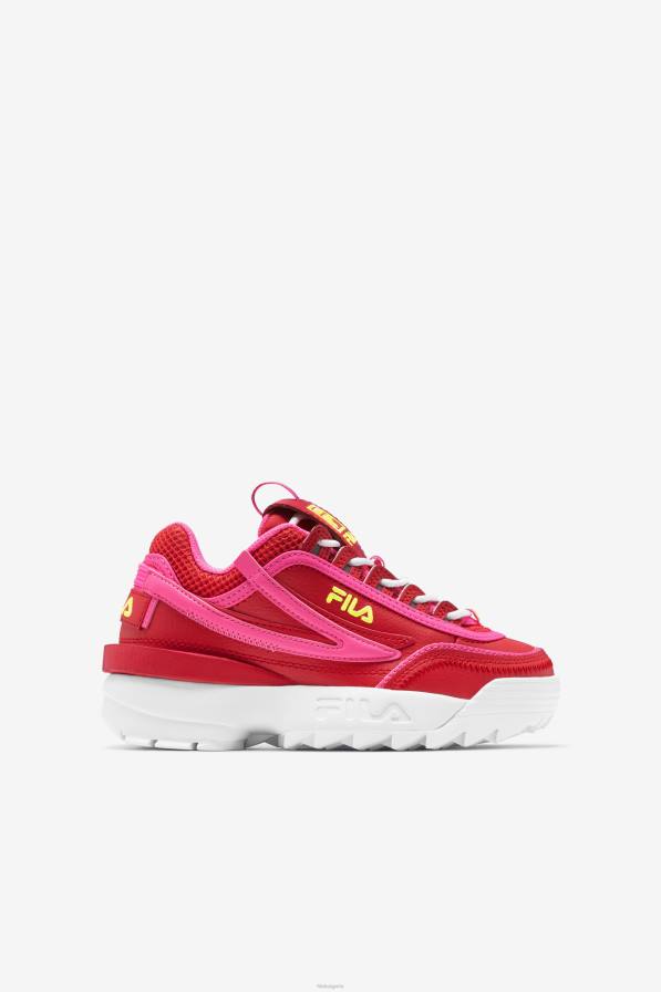 2HNL2189 червено/розово/жълто FILA малки детски disruptor 2 exp red/pink/yellow fila