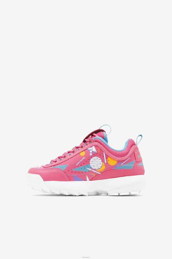 2HNL2200 дъвка/синьо/бяло FILA fila bubblegum/синьо/бяло малки детски disruptor 2 premium