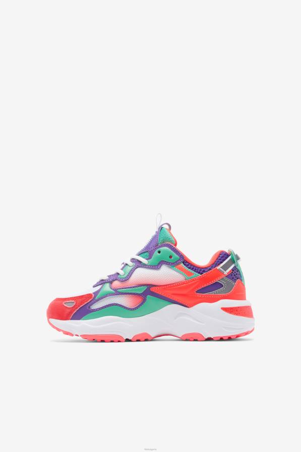 2HNL2275 бяло/огнен корал/лилаво FILA fila малки детски ray tracer apex бял/огнен корал/лилав