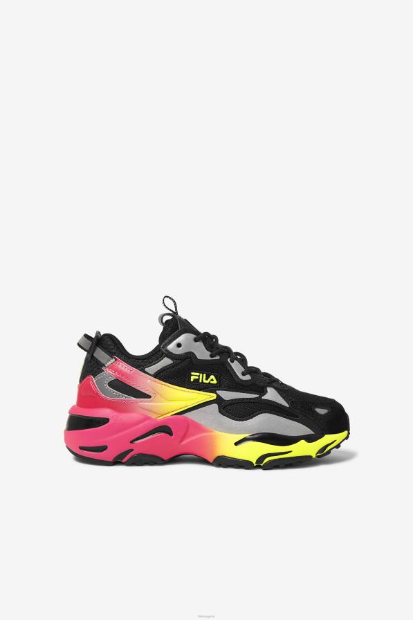 2HNL2279 черно/жълто/наситено розово FILA малки детски ray tracer apex black/yellow/deep pink fila