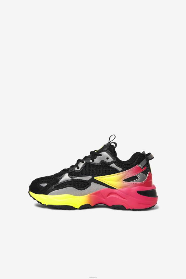 2HNL2279 черно/жълто/наситено розово FILA малки детски ray tracer apex black/yellow/deep pink fila