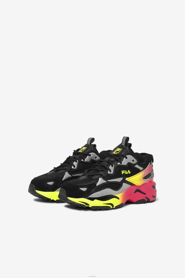 2HNL2279 черно/жълто/наситено розово FILA малки детски ray tracer apex black/yellow/deep pink fila