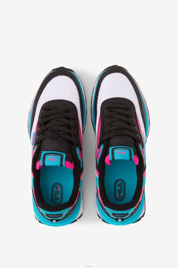 2HNL2285 черно/розово гло/бяло FILA малки детски renno черно/розово гло/бяло фила