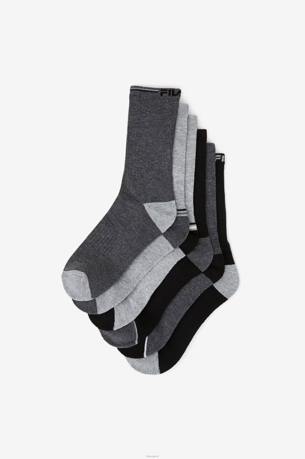 2HNL1062 heathrmulti FILA heathrmulti детски чорапи crew 6-pack fila