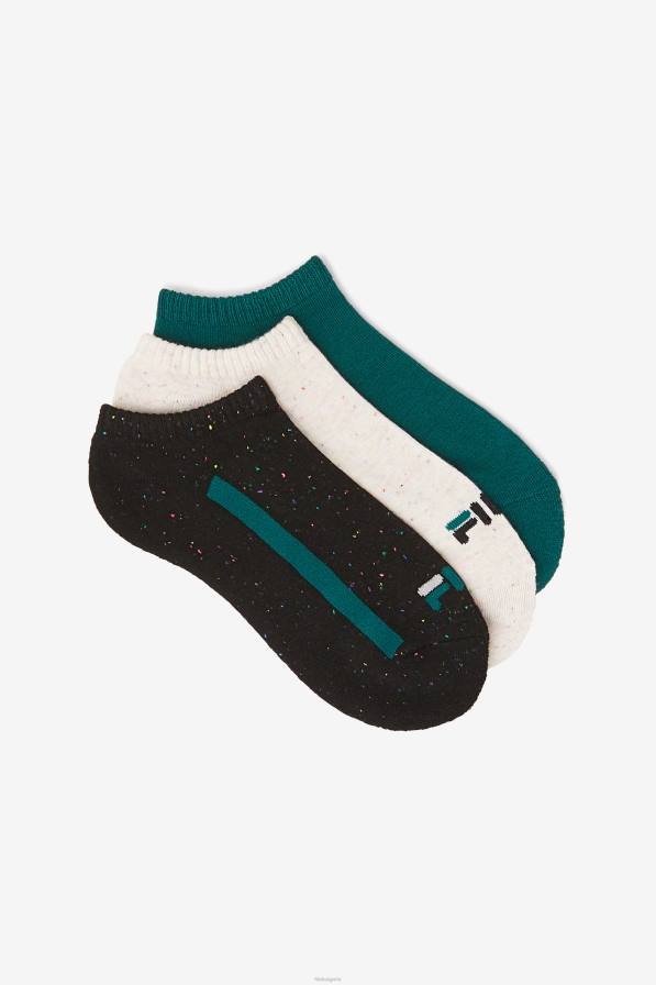 2HNL1094 черен FILA дамски чорап без видими ивици 3 бр. fila black