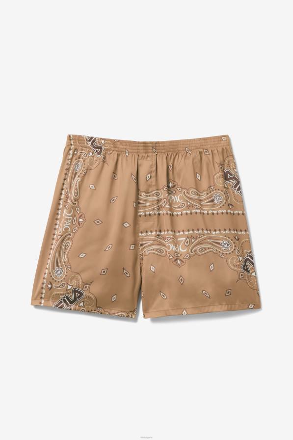 2HNL962 тютюнево кафяво/бяло FILA 2pac бандана с щампа боксерка fila тютюнево кафяво/бяло