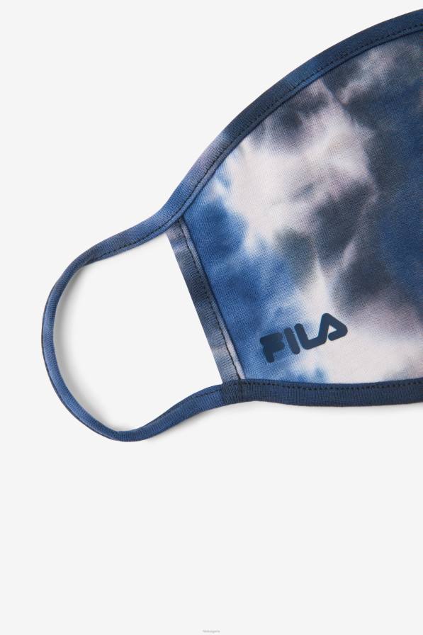 2HNL1036 синя боя за вратовръзка FILA fila blue tie dye navy tie dye маска за лице