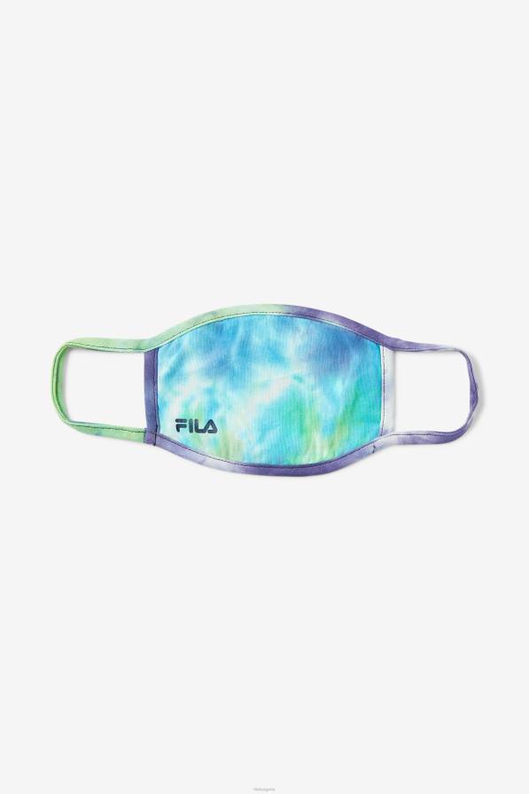 2HNL1040 синя аква тай боя FILA blue tie dye маска за лице fila blue aqua tie dye