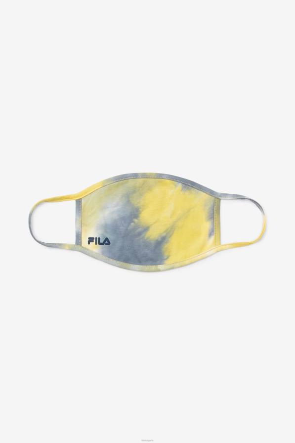 2HNL1052 жълта боя за вратовръзка FILA Yellow tie dye маска за лице fila yellow tie dye