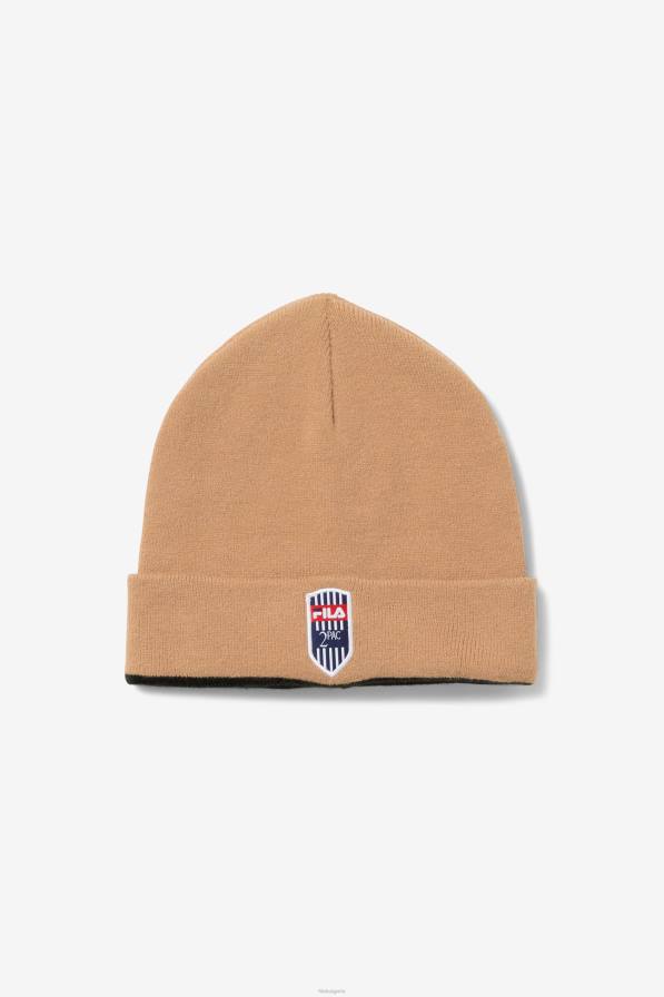 2HNL964 тютюнево кафяво/черно FILA fila тютюнева кафява/черна шапка 2pac