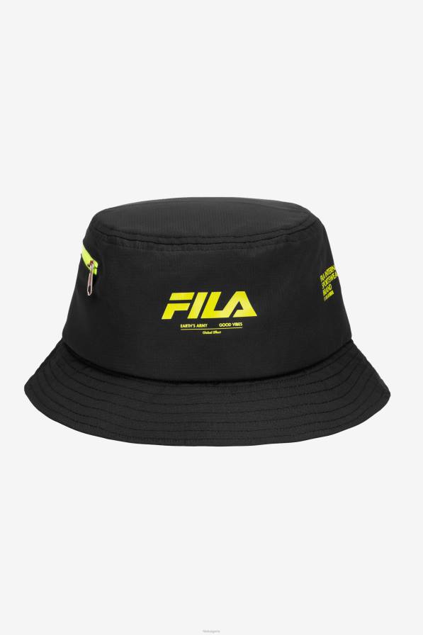 2HNL970 черен FILA черна ripstop шапка fila