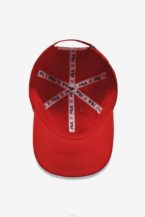 2HNL999 червен FILA червена бейзболна шапка с бродирано лого