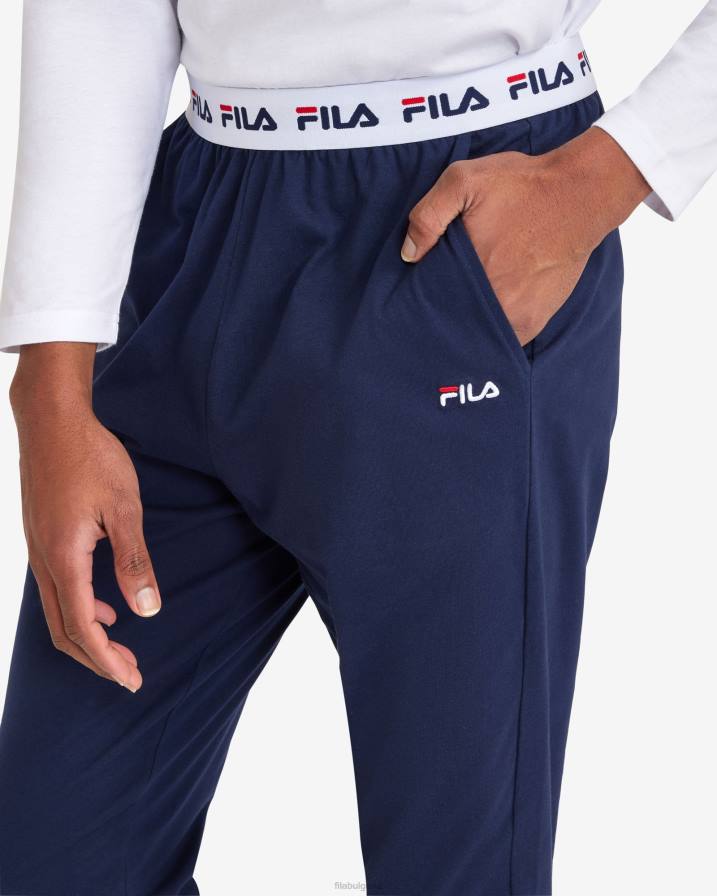 2HNL2329 нов флот FILA fila мъжки базови панталони new blue