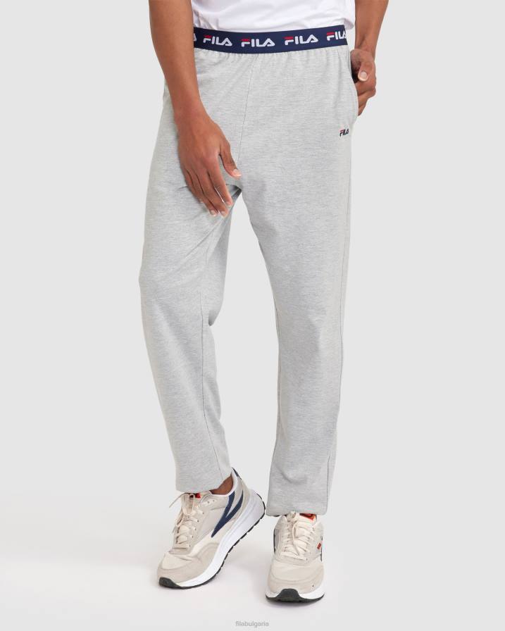 2HNL2330 сребърен мергел FILA мъжки базов панталон fila silver marle