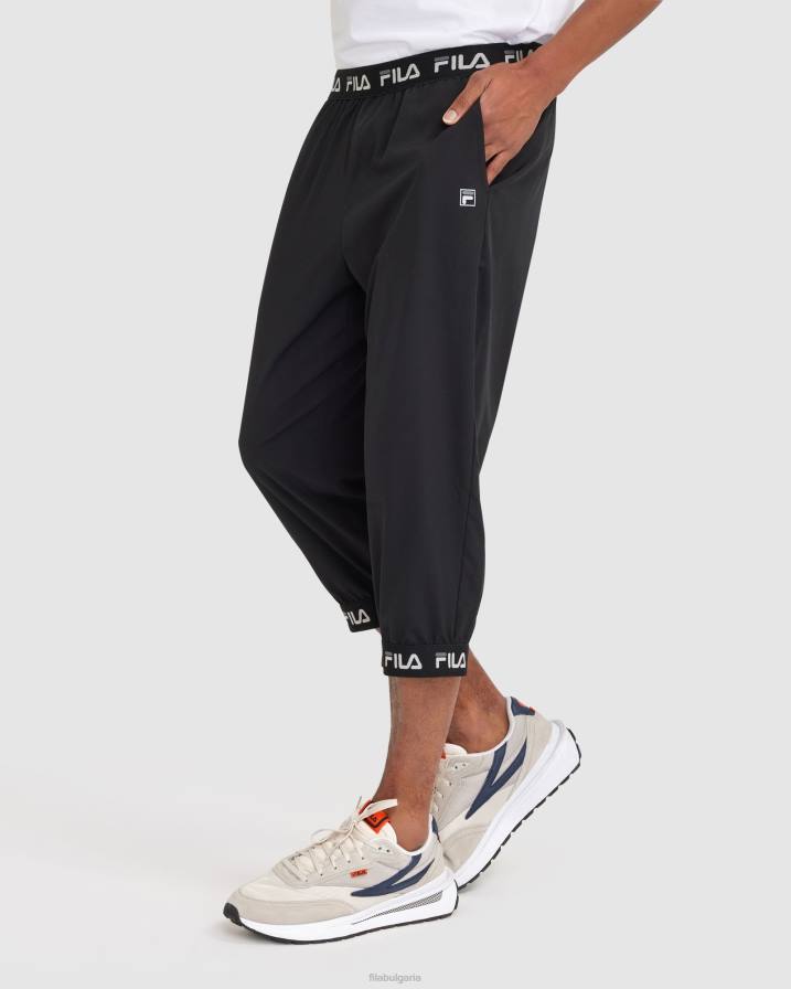 2HNL2423 черен FILA мъжки панталон wade 3/4 черен fila