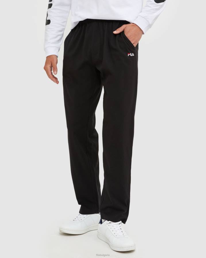 2HNL2445 черен FILA черен фила класически унисекс панталон от трико