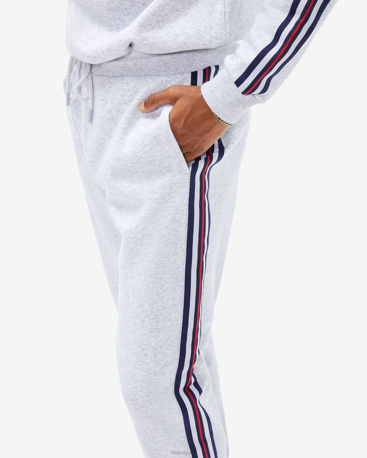 2HNL2658 светлосив мергел FILA Мъжки спортен панталон aemero в светло сив марлен фила