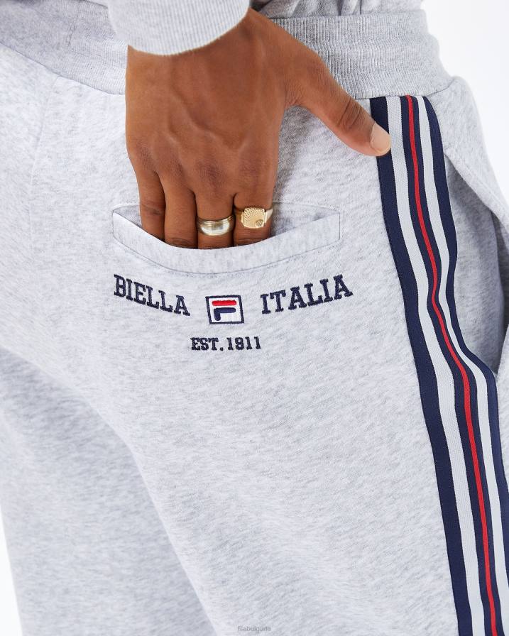 2HNL2658 светлосив мергел FILA Мъжки спортен панталон aemero в светло сив марлен фила