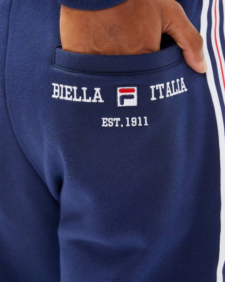 2HNL2659 военноморски флот FILA мъжки спортен панталон fila aemero в синьо