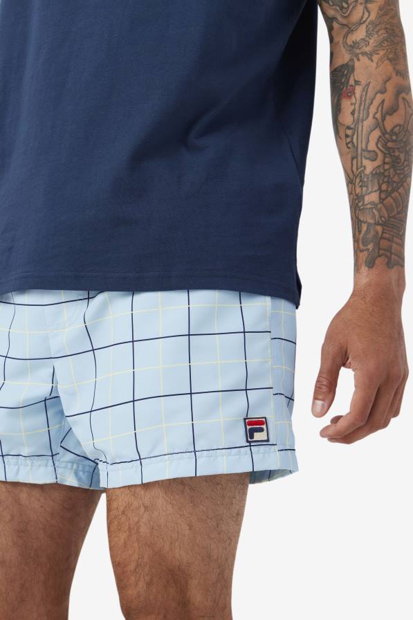 2HNL604 синьо/морско/нежно жълто FILA fila blue/navy/tender yellow linecall swim short