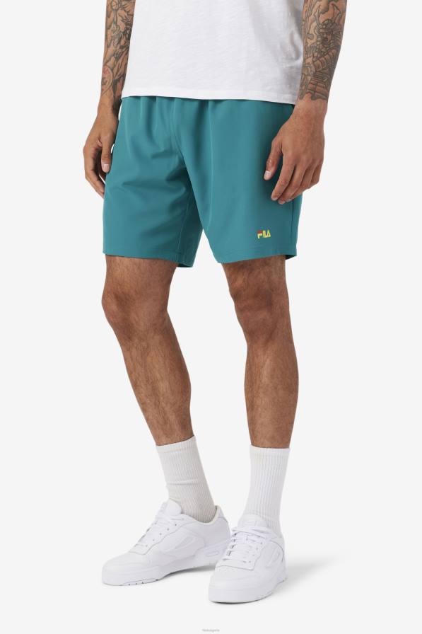 2HNL608 bayou/чери домат/жълт FILA ravini short fila bayou/чери домат/жълт