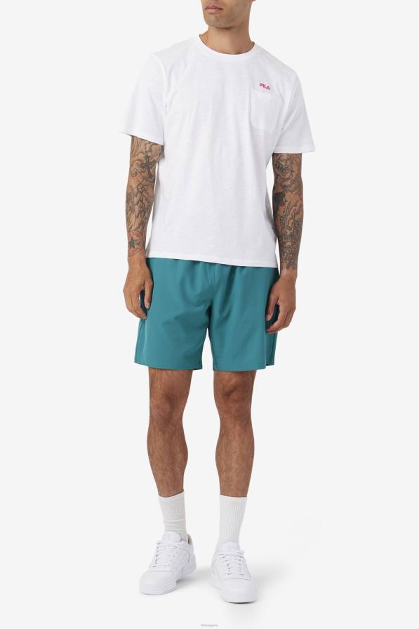 2HNL608 bayou/чери домат/жълт FILA ravini short fila bayou/чери домат/жълт