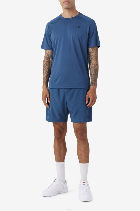 2HNL625 майолика синьо/черно FILA fila finula къса майолика синьо/черно