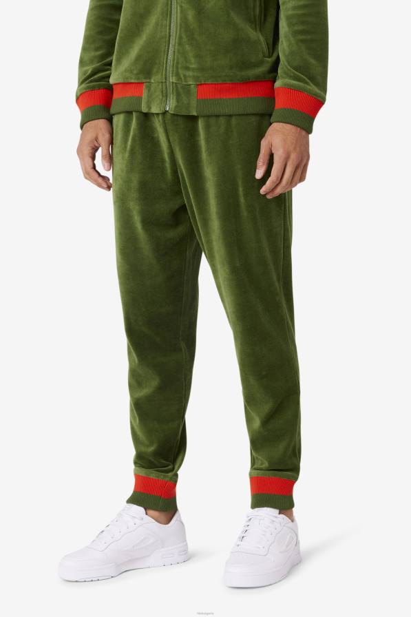 2HNL713 дугласка ела/мак/пустинно слънце FILA fila x paterson велурен панталон дъгласка ела/мак/пустинно слънце fila