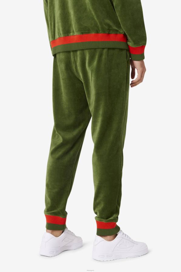 2HNL713 дугласка ела/мак/пустинно слънце FILA fila x paterson велурен панталон дъгласка ела/мак/пустинно слънце fila