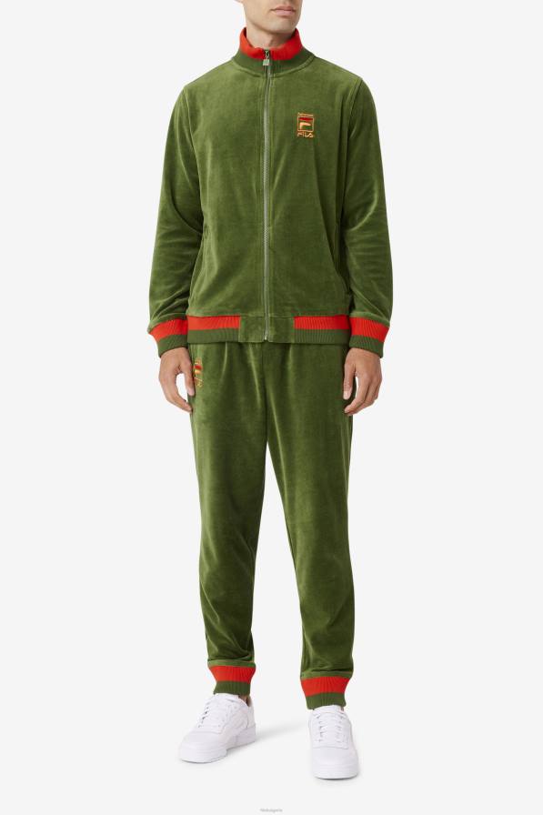 2HNL713 дугласка ела/мак/пустинно слънце FILA fila x paterson велурен панталон дъгласка ела/мак/пустинно слънце fila