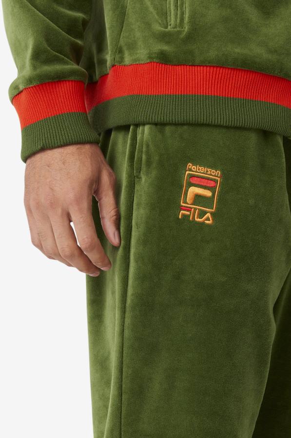 2HNL713 дугласка ела/мак/пустинно слънце FILA fila x paterson велурен панталон дъгласка ела/мак/пустинно слънце fila