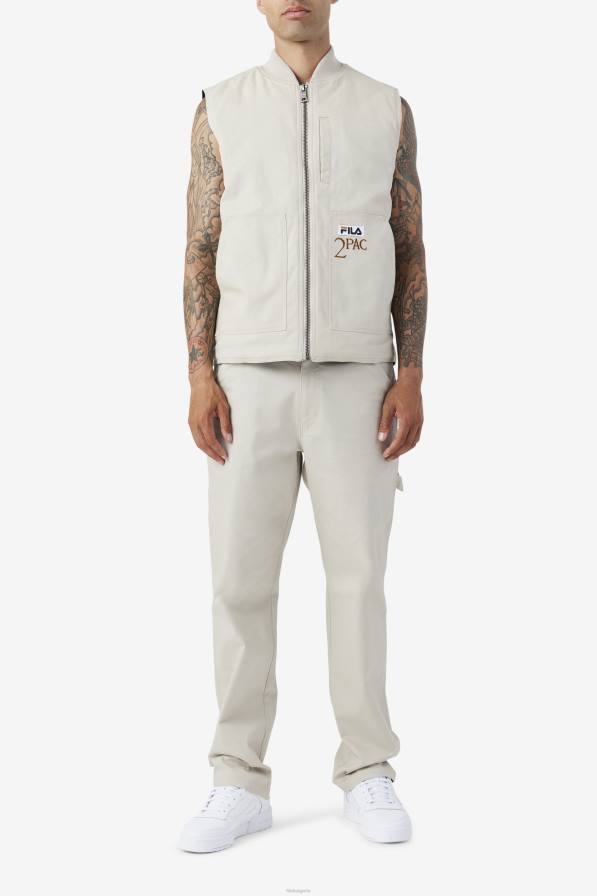 2HNL715 гълъбово/бронзово кафяво FILA fila 2pac карго панталон гълъб/бронзово кафяв