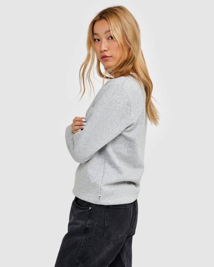 2HNL2485 сребърен мергел FILA fila класически унисекс crew 2 сребърен мрамор