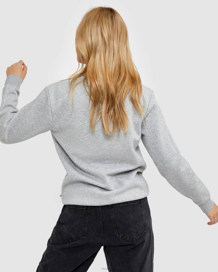 2HNL2485 сребърен мергел FILA fila класически унисекс crew 2 сребърен мрамор