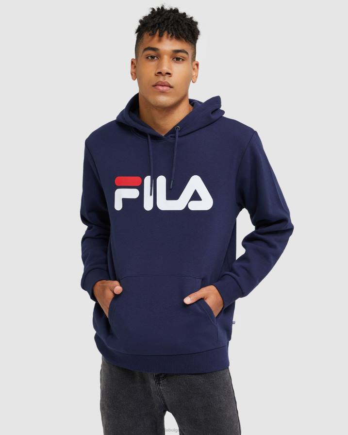 2HNL2486 нов флот FILA класическа унисекс качулка fila new синьо