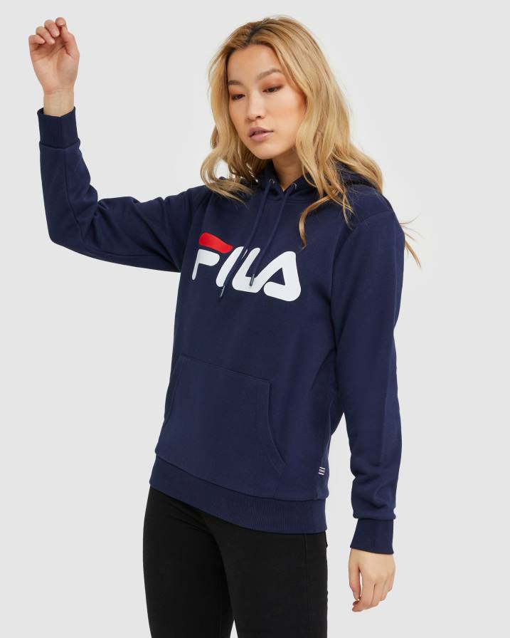 2HNL2486 нов флот FILA класическа унисекс качулка fila new синьо
