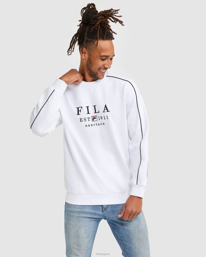2HNL2590 бяло FILA fila бял унисекс наследство екипаж