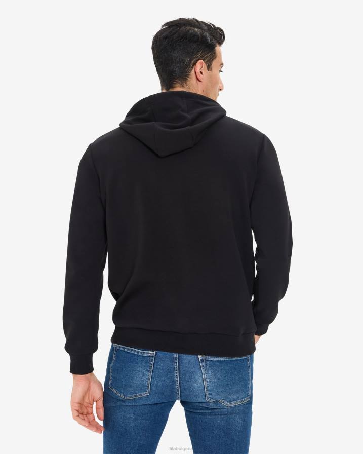 2HNL2607 черен FILA черна фила мъжка качулка dylan