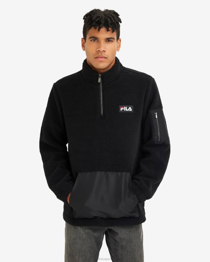 2HNL2608 черен FILA fila черно мъжко cole teddy qtr zip