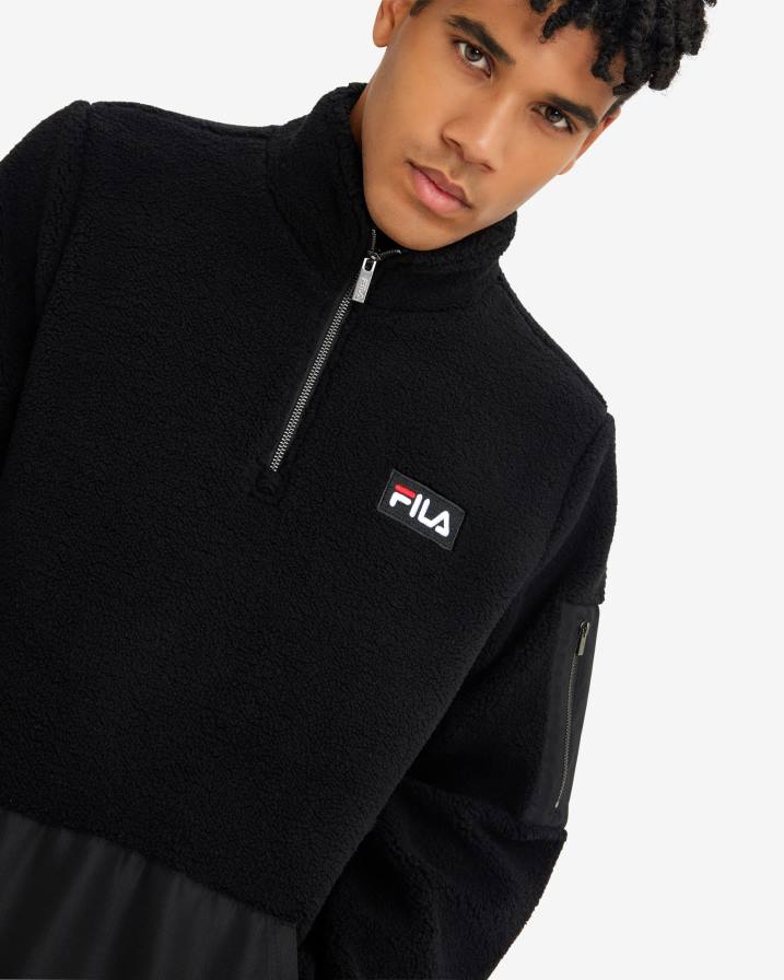 2HNL2608 черен FILA fila черно мъжко cole teddy qtr zip
