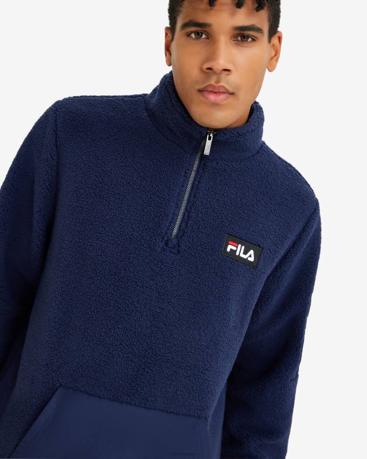 2HNL2610 нов флот FILA нови мъжки тъмносини cole teddy qtr zip fila