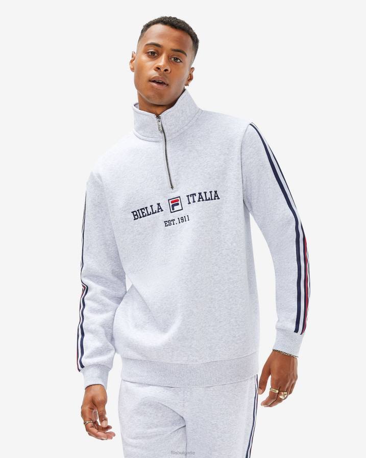 2HNL2617 светлосив мергел FILA fila мъжки aemero qtr цип светло сиво мраморно