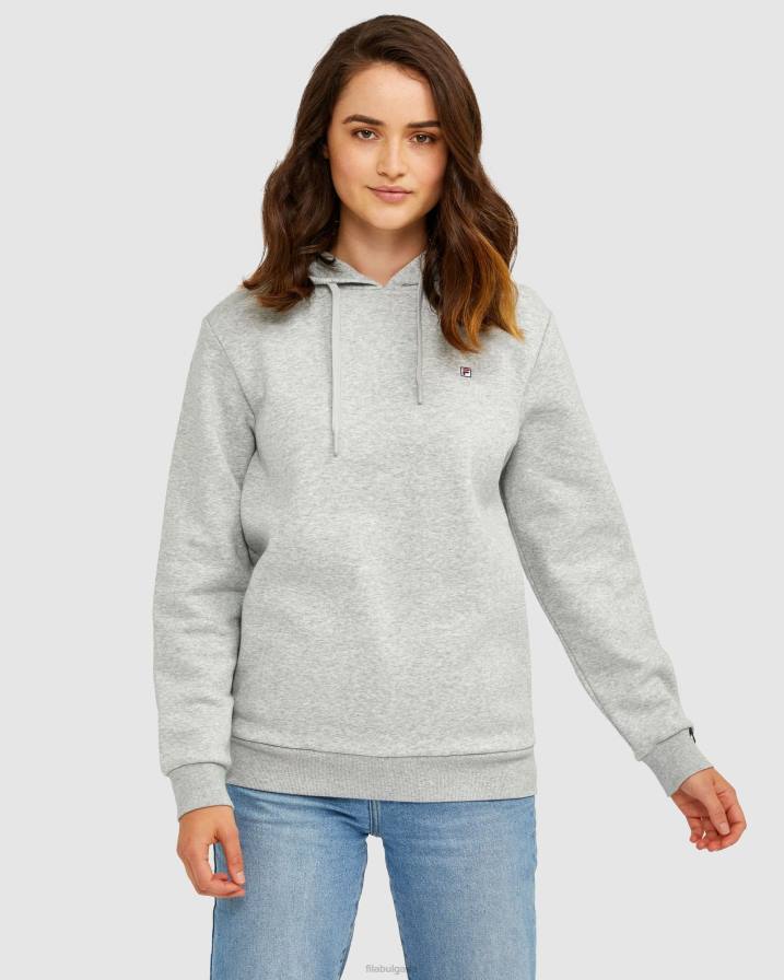 2HNL2626 сребърен мергел FILA fila silver marle унисекс значка 2.0 качулка