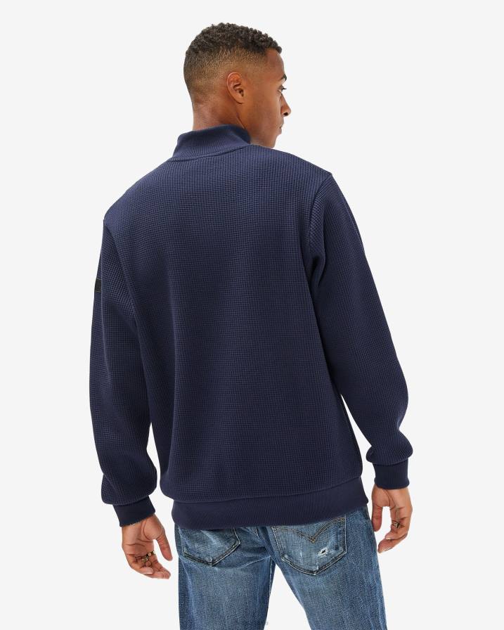 2HNL2633 нов флот FILA мъжка значка 2.0 qtr zip new navy fila