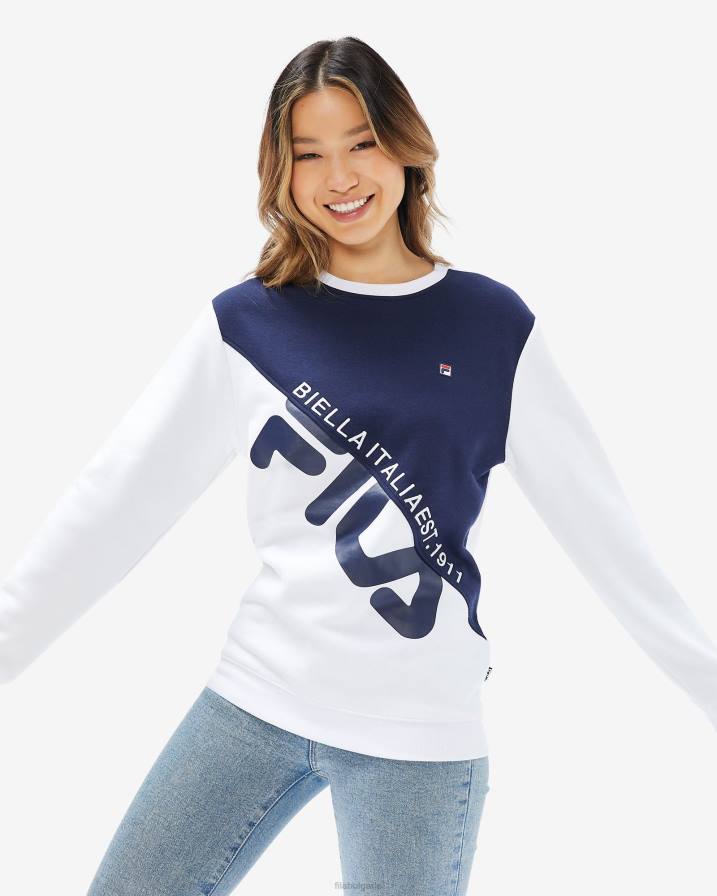 2HNL2637 бяло FILA бяла фила унисекс монако екипаж