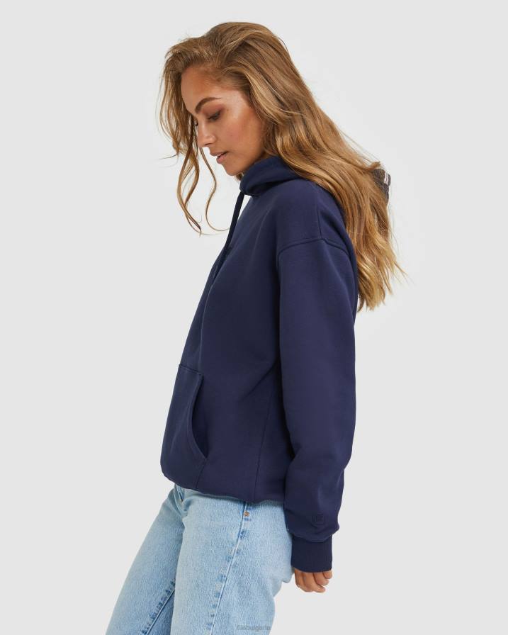 2HNL2639 нов флот FILA унисекс градска класика 2.нулева качулка нова тъмносиня fila