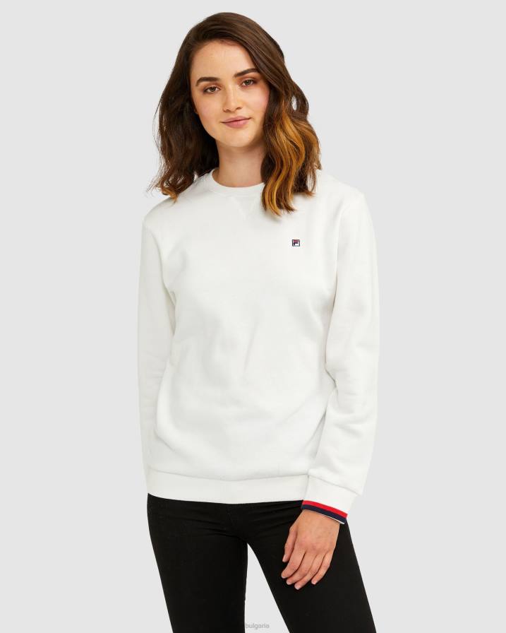 2HNL2640 бяло убежище FILA бяла убежище унисекс значка crew fila