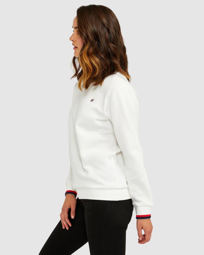 2HNL2640 бяло убежище FILA бяла убежище унисекс значка crew fila